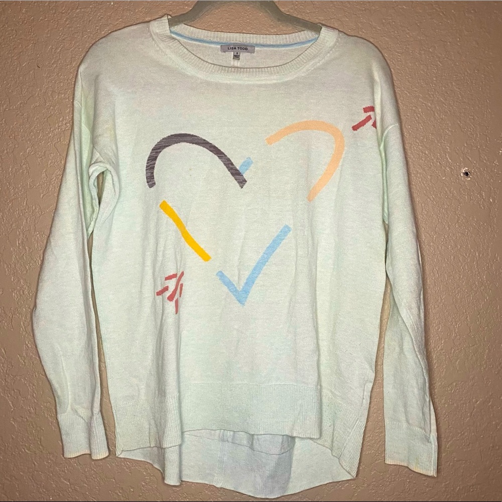 Lisa Todd Hear Arrow Cashmere Sweater
